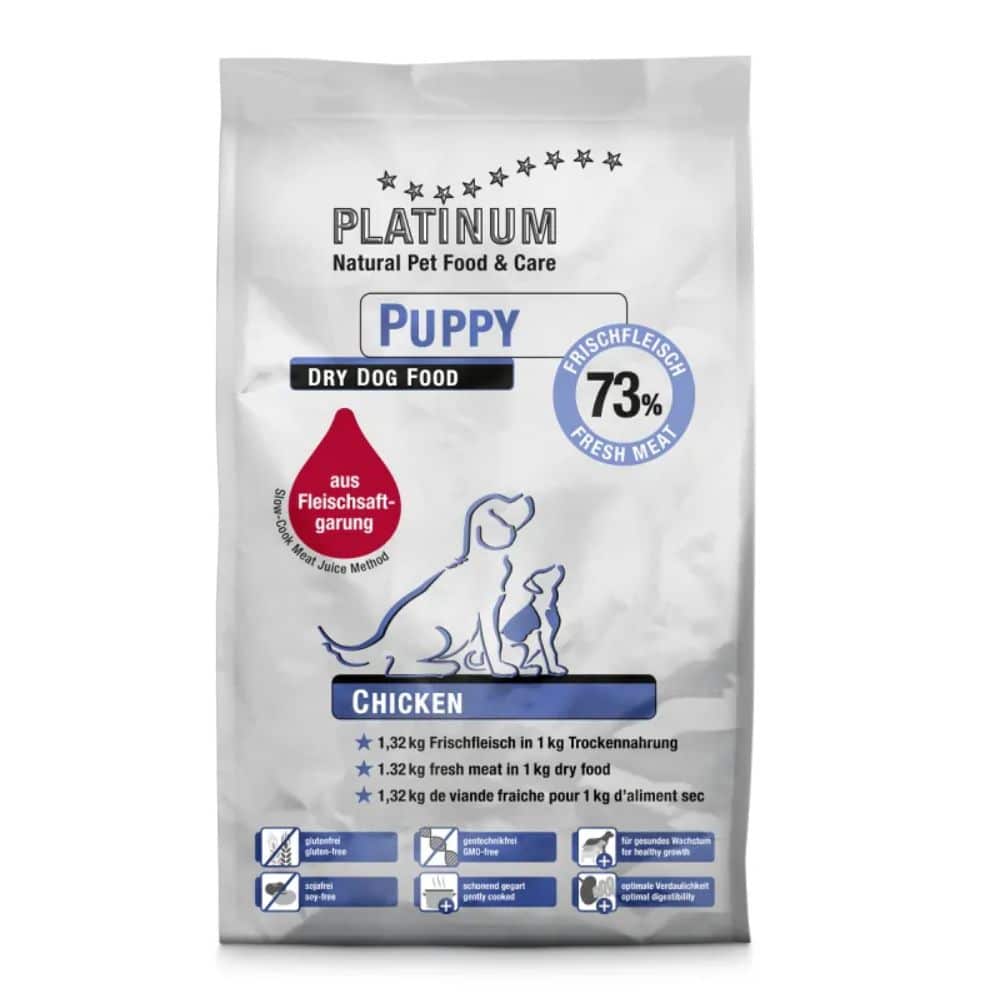 PLATINUM PUPPY Chicken sausas maistas šuniukams su vištiena - Produkto Svoris 1.5kg