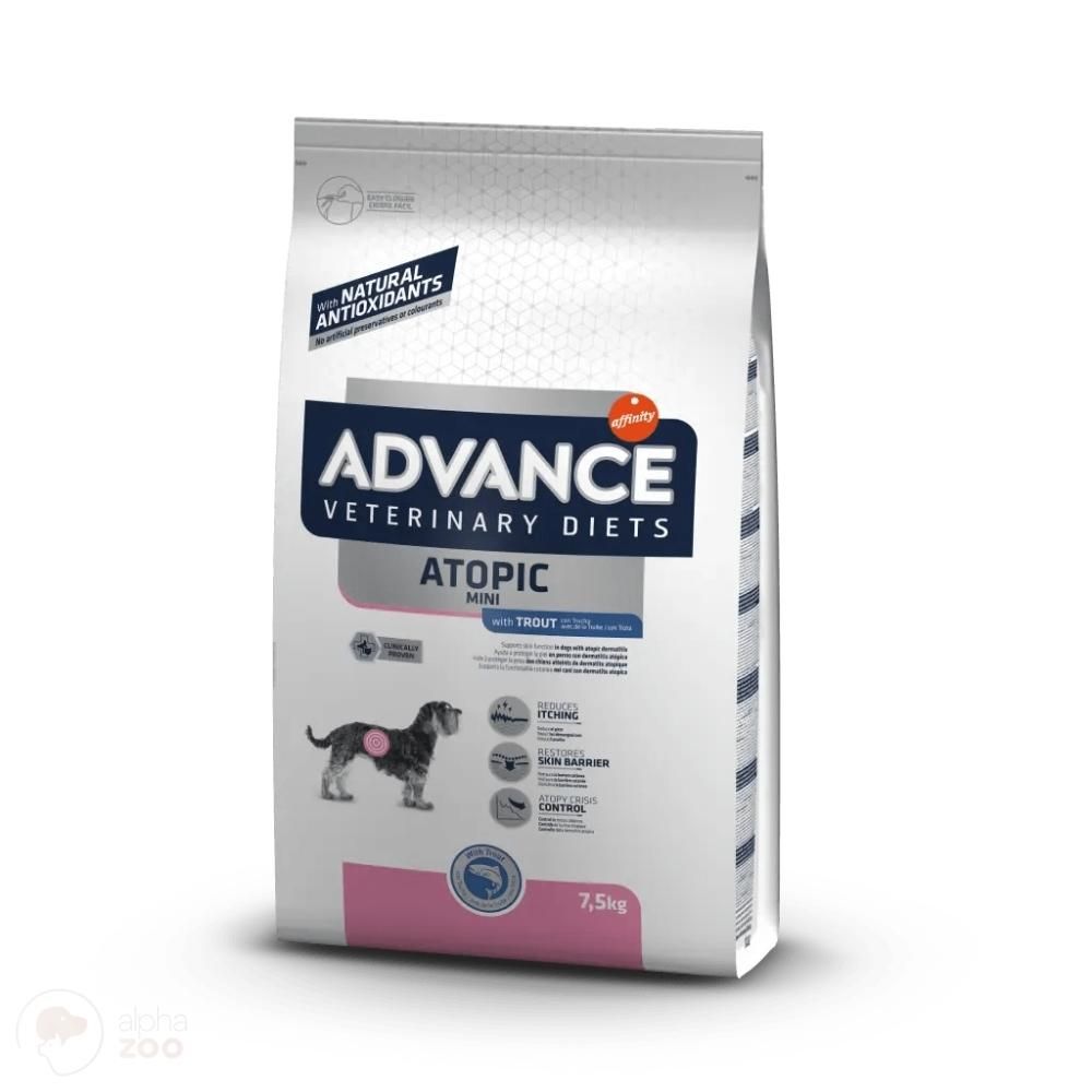 Advance Veterinary Diets Atopic Mini Dog 1.5kg Sausas Pašaras Šunims su upėtakiu