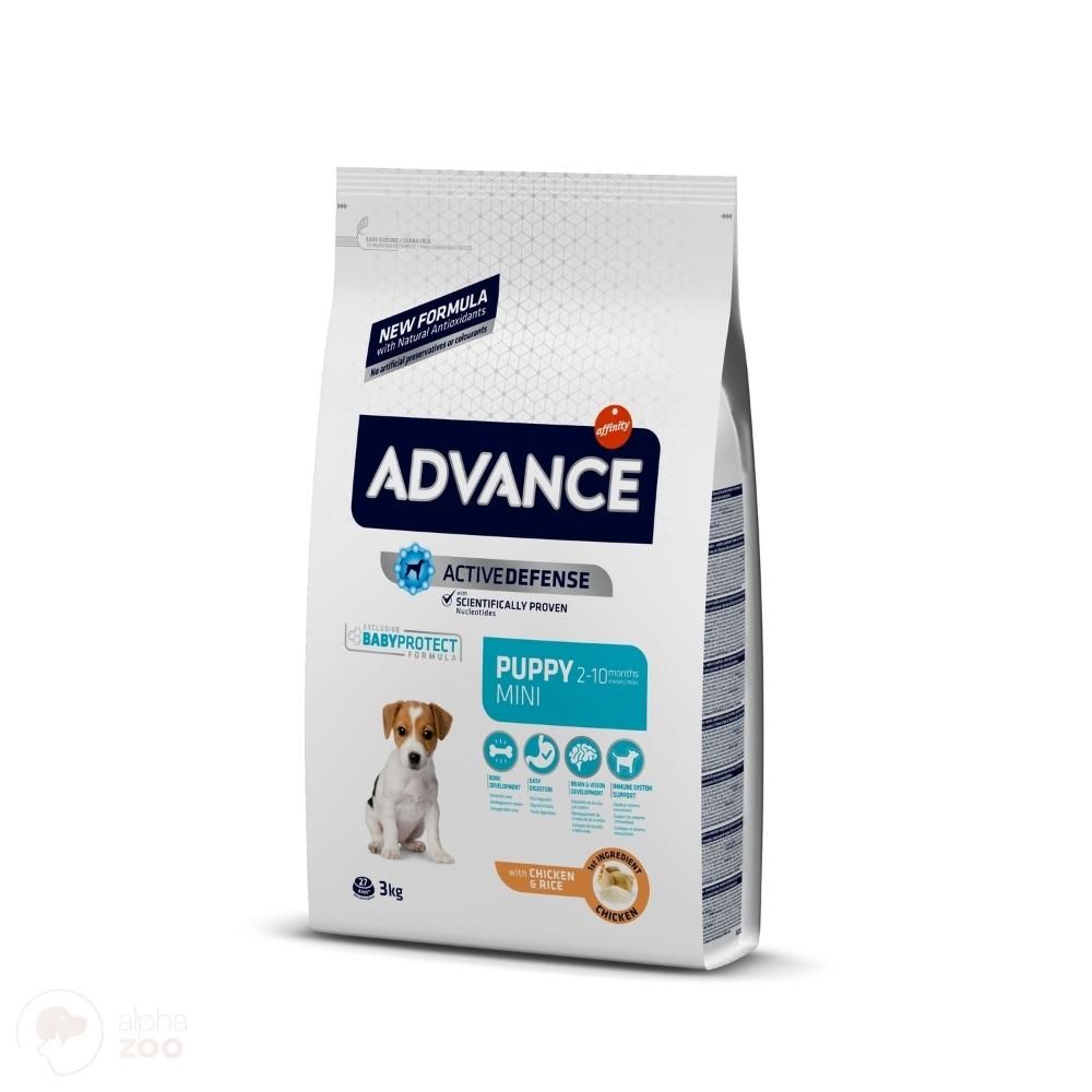 Advance Puppy Mini 3kg Ir 7kg Sausas Maistas mažų veislių šuniukams - Produkto Svoris 3kg