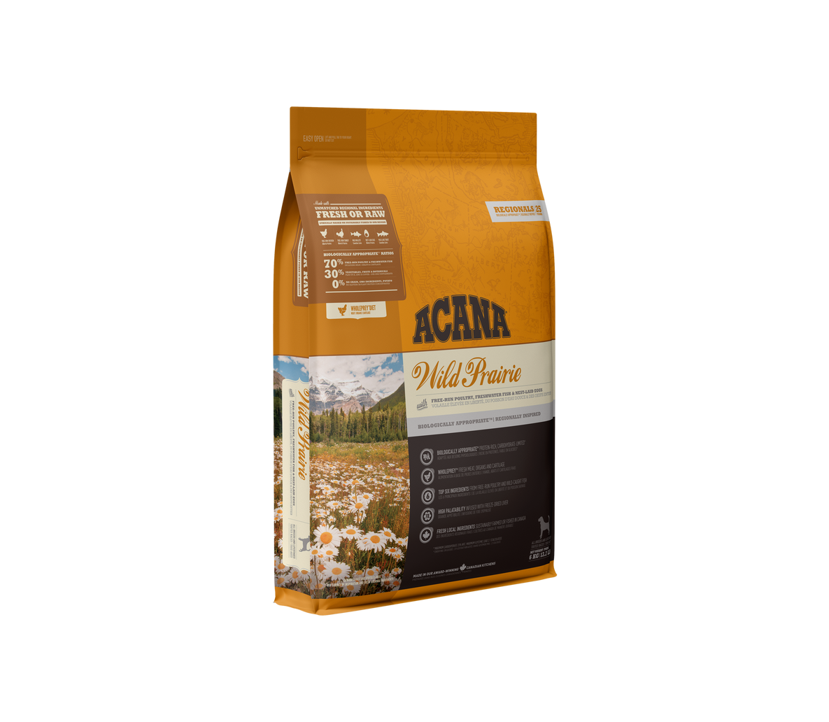 Acana Wild Prairie Dog begrūdis sausas maistas šunims  2kg,11.4kg - Produkto Svoris 2kg