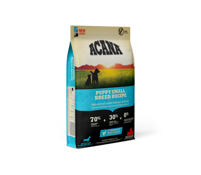 Acana Puppy Small Breed begrūdis sausas maistas mažų veislių šuniukams 2kg, 6kg - Produkto Svoris 6kg