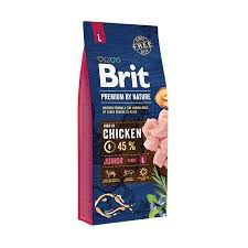 Brit Premium Junior L sausas maistas jauniems didelių veislių šunims - Produkto Svoris 15kg
