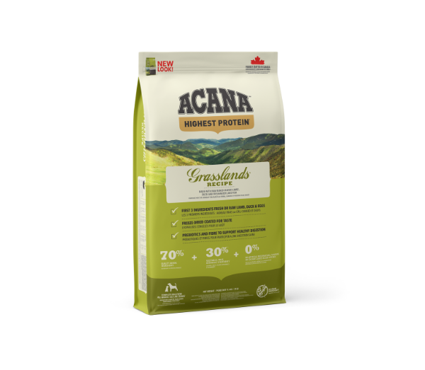 Acana Grasslands Dog begrūdis sausas maistas šunims - Produkto Svoris 11.4kg