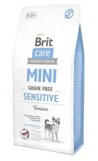Brit Care Mini Sensitive begrūdis sausas maistas šunims jautriam virškinimui - Produkto Svoris 7kg