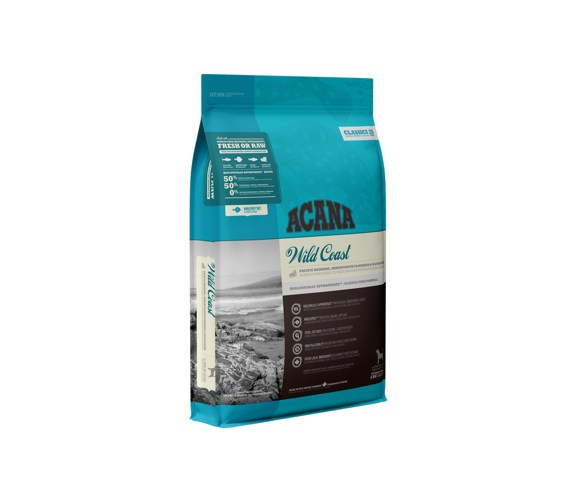 Acana Wild Coast begrūdis sausas maistas šunims 2kg, 9.7kg - Produkto Svoris 2kg