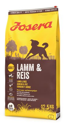 Josera Lamb & Rice sausas maistas šunims su ėriena ir ryžiais 12.5kg