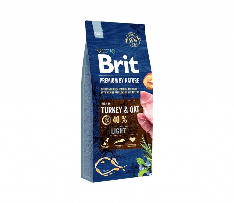 Brit Premium Light sausas maistas šunims su kalakutiena - Produkto Svoris 3kg
