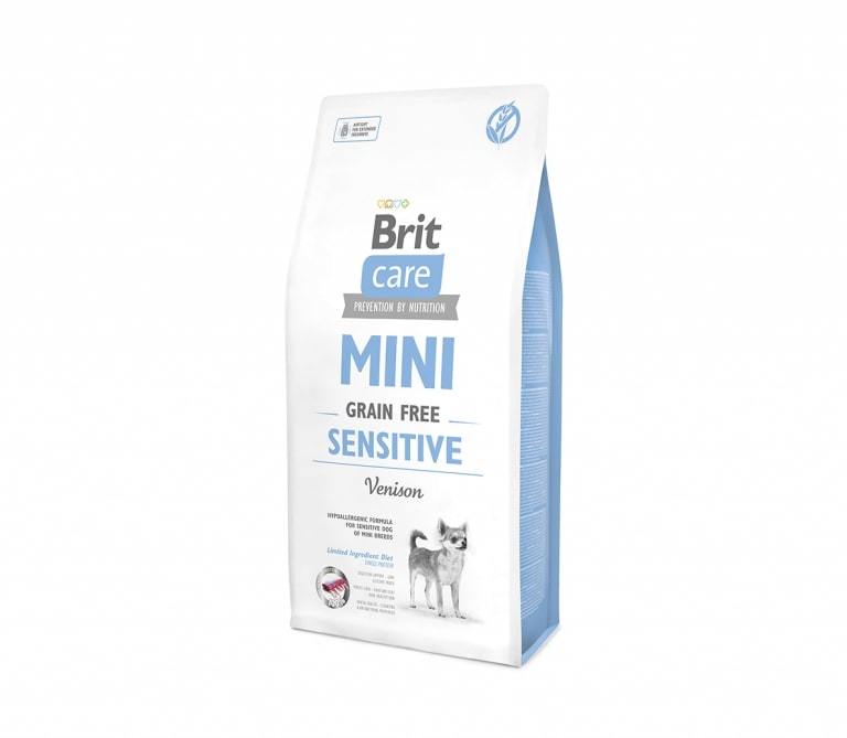 Brit Care Mini Sensitive begrūdis sausas maistas šunims jautriam virškinimui - Produkto Svoris 2kg