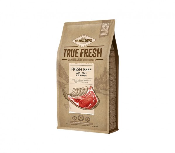 Carnilove True Fresh Beef begrūdis sausas maistas šunims su jautiena - Produkto Svoris 1.4kg