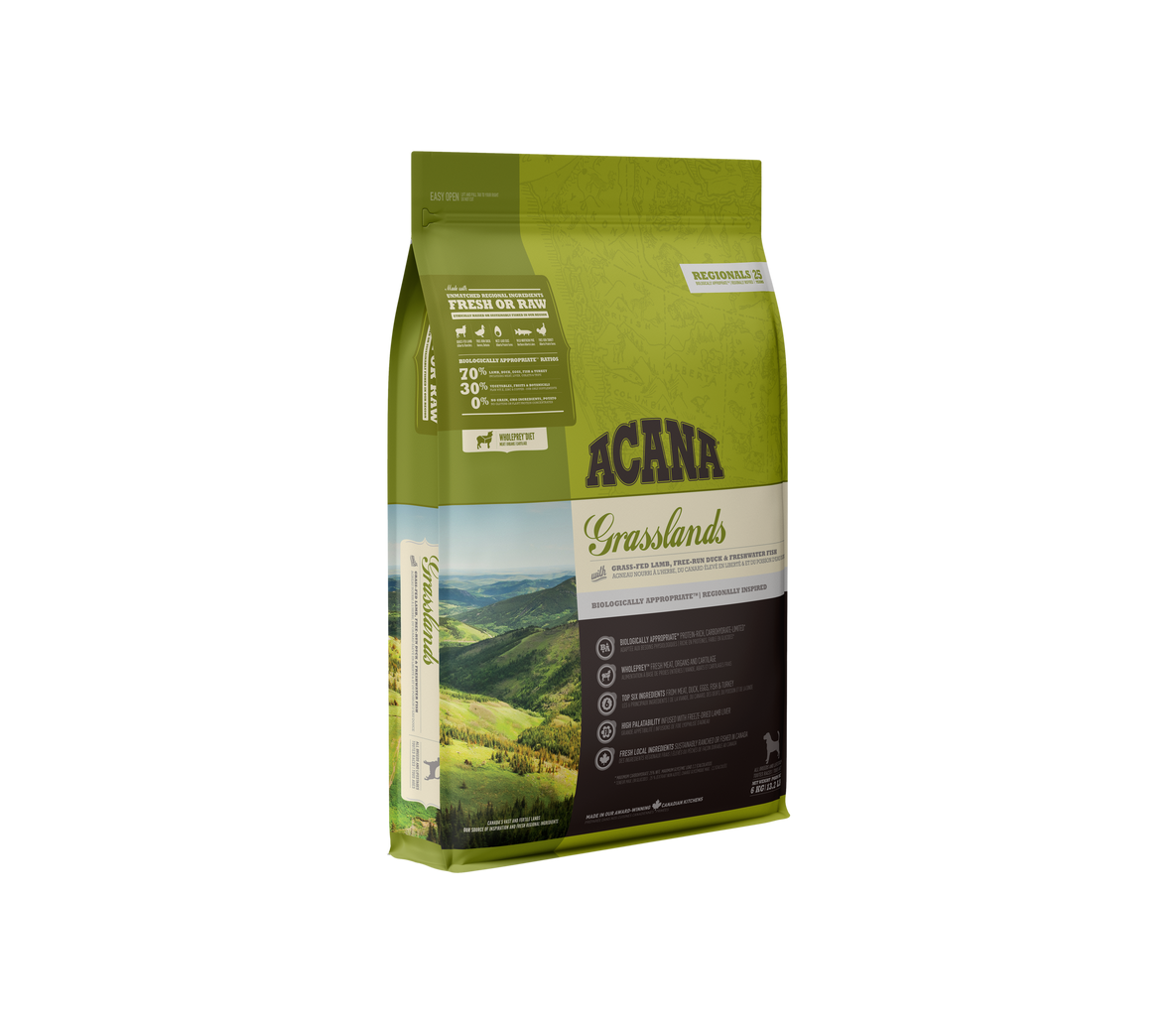 Acana Grasslands Dog begrūdis sausas maistas šunims - Produkto Svoris 2kg