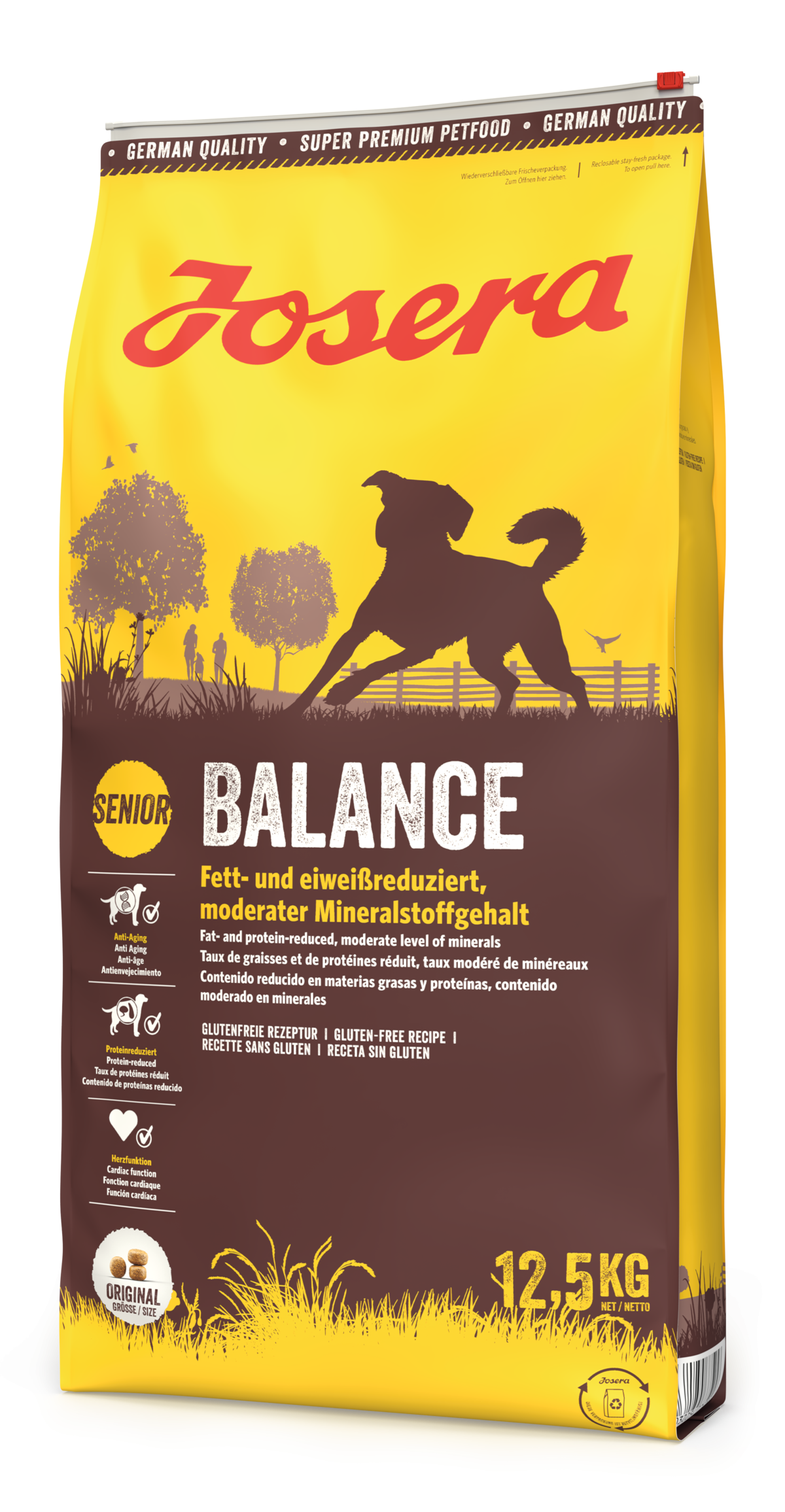 Josera Balance sausas maistas vyresniems, nutūkusiems šunims su paukštiena 12.5kg