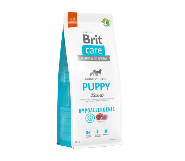Brit Care Hypoallergenic Puppy Lamb sausas maistas šuniukams su ėriena 1kg. - 12kg. 1 kg