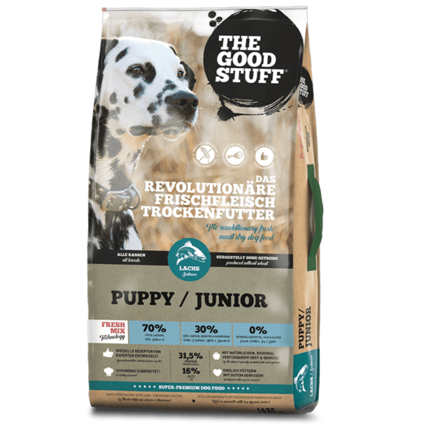 THE GOOD STUFF Puppy / Junior su lašiša 2,5 - 12,5 kg 2,5 kg