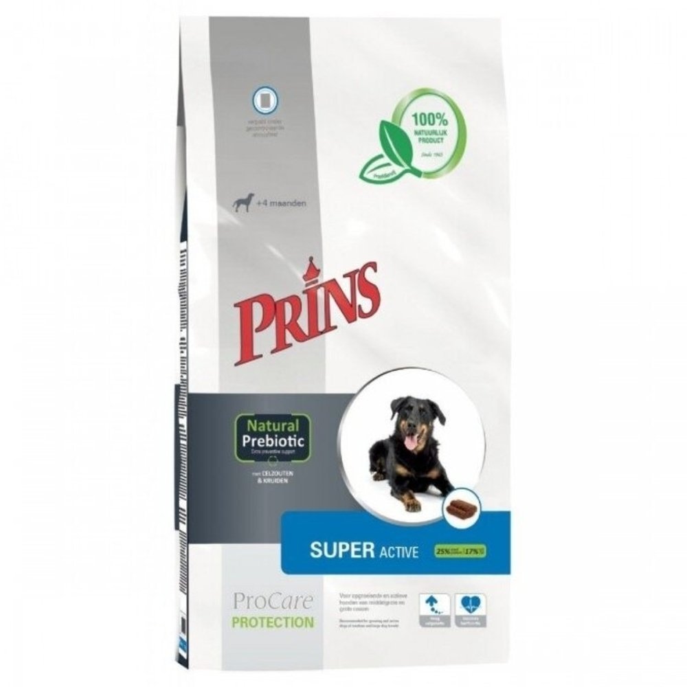PRINS PROCARE PROTECTION SUPER ACTIVE SAUSAS MAISTAS AKTYVIEMS SUAUGUSIEMS ŠUNIMS 3kg - 15kg 3 kg