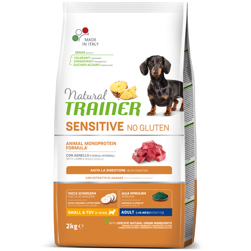 NATURAL TRAINER Sausas šunų maistas Sensitive No Gluten lamb 1kg - 7kg 1 kg(sveriamas)