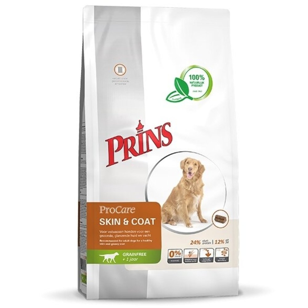PRINS PROCARE GRAINFREE SKIN & COAT BEGRŪDIS SAUSAS PAŠARAS SUAUGUSIEMS ŠUNIMS 3kg - 12kg 3 kg