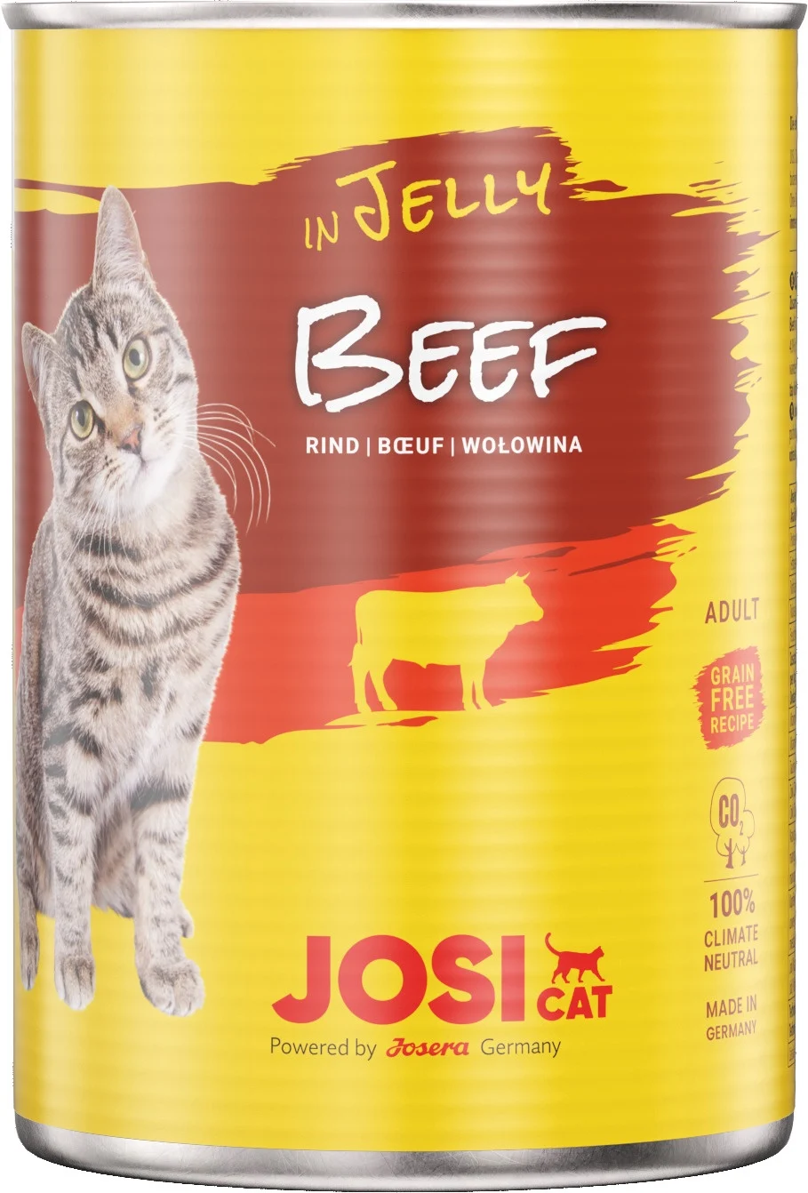 Šlapias kačių maistas Josera JosiCat Beef In Jelly, 0.4 kg