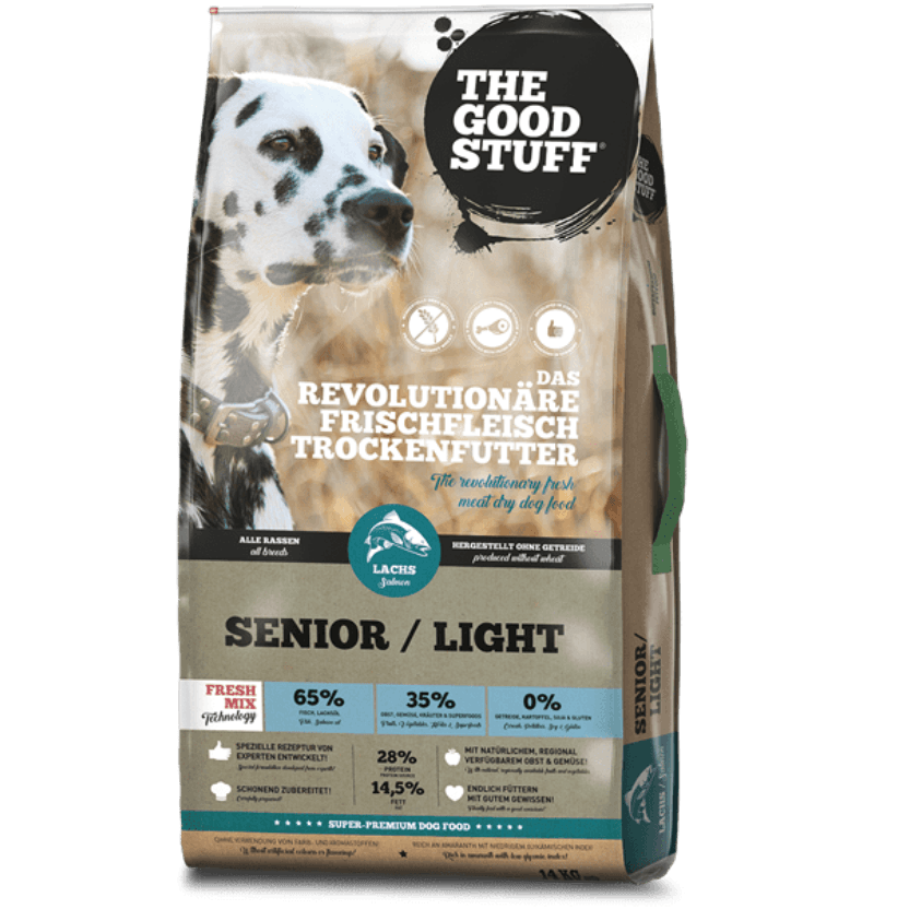 THE GOOD STUFF Senior / Light su lašiša 2,5 - 12,5 kg 12,5 kg