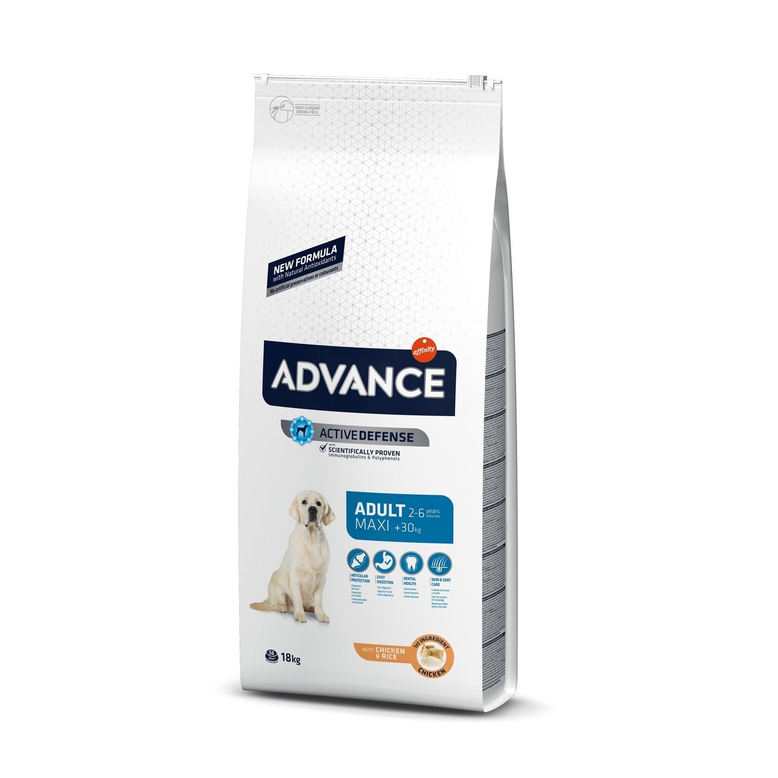 ADVANCE "Adult Maxi" šunų maistas didelių veislių šunims 18 kg