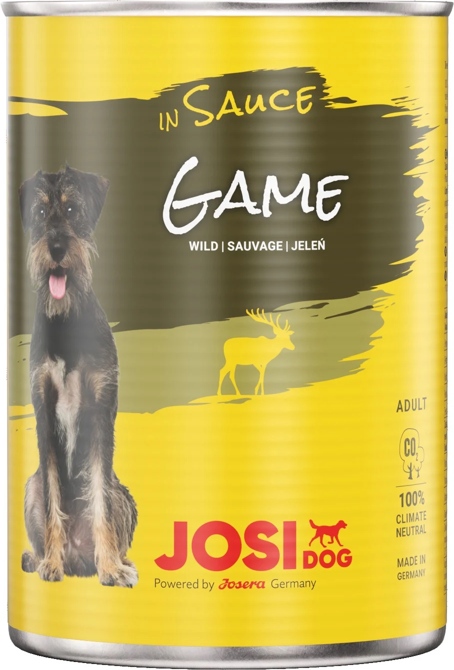 Šlapias šunų maistas Josera JosiDog Game In Sauce, elnių mėsa, 0.415 kg