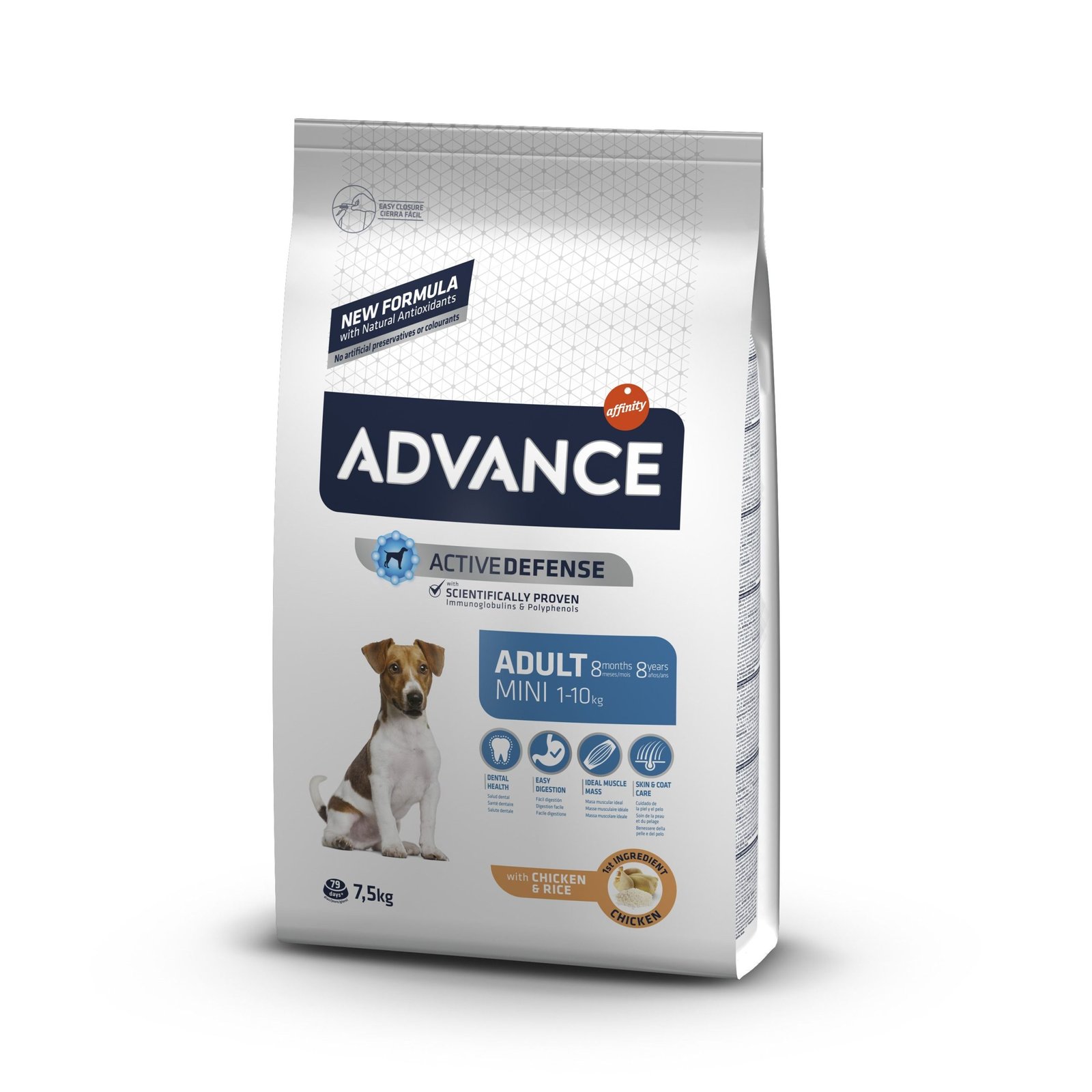 ADVANCE "Adult Mini" šunų maistas mažų veislių šunims