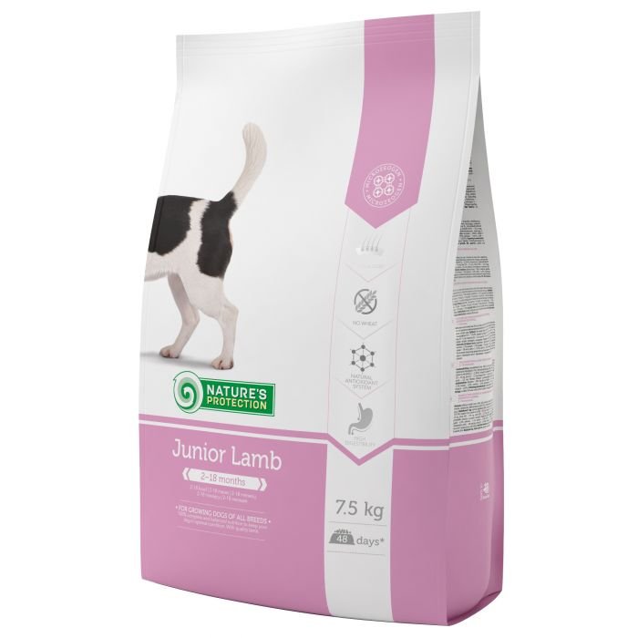 NATURE'S PROTECTION JUNIOR LAMB 1kg - 7,5kg 1 kg(sveriamas)