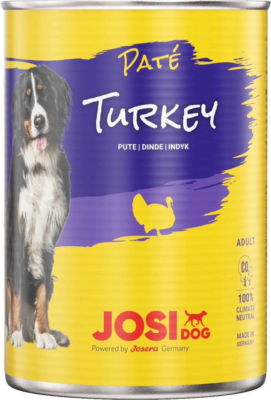 Šlapias šunų maistas Josera JosiDog Pate Turkey, kalakutiena, 0.4 kg