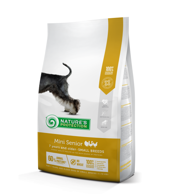 Natures Protection Mini Senior sausas maistas šunims 7.5 kg