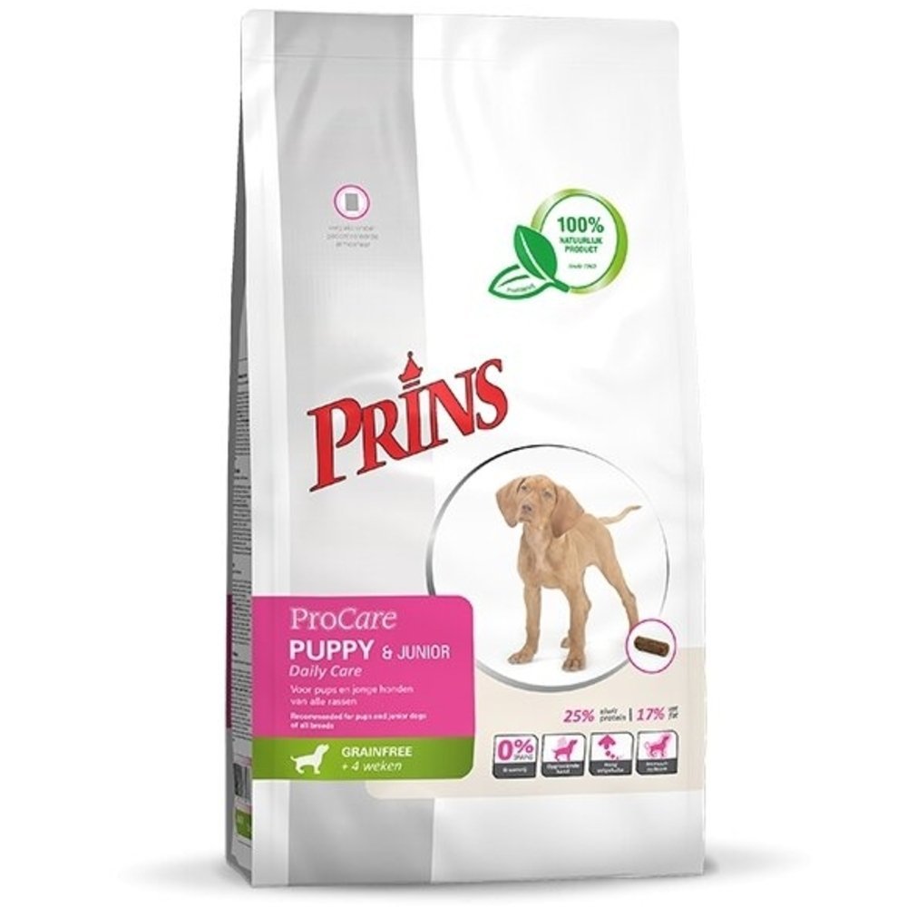 PRINS PROCARE GRAINFREE PUPPY & JUNIOR BEGRŪDIS SAUSAS MAISTAS ŠUNIUKAMS IR JAUNIEMS ŠUNIMS 3kg - 7,5kg 3 kg