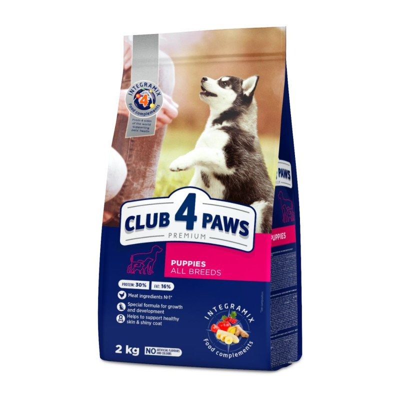 Club 4 Paws Puppy sausas pašaras su vištiena šuniukams 14kg - 20kg 14 kg