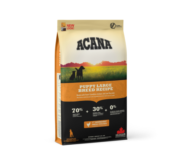 ACANA Puppy Large Breed sausas maistas didelių veislių šuniukams 11,4kg. - 17kg. 11,4 kg