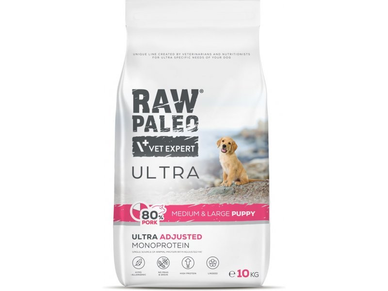 Raw Paleo Ultra Puppy Medium&Large Pork 10kg