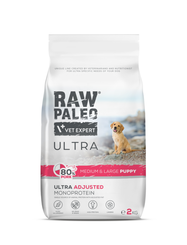 Raw Paleo Ultra Puppy Medium&Large Pork 2kg