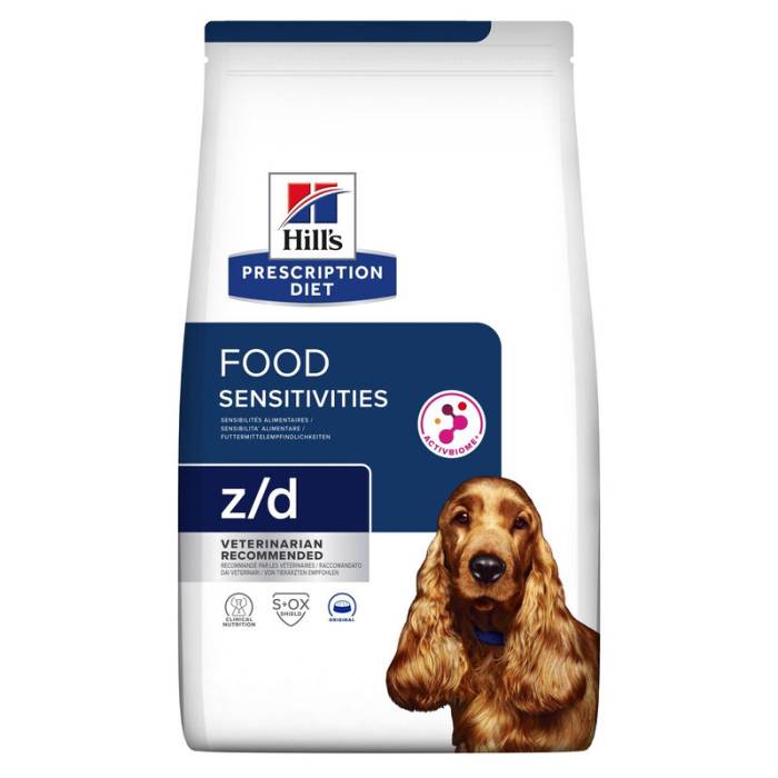 Hill's Prescription Diet Food Sensitivities z/d sausas maistas alergiškiems, jautriems šunims, 10 kg