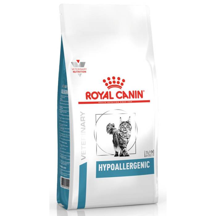 Royal Canin Veterinary Hypoallergenic sausas maistas alergiškoms katėms, 2,5 kg