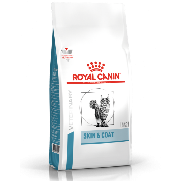 Royal Canin Veterinary Cat Skin and Coat sausas maistas katėms, turinčioms jautrią odą ar kailio problemų, 1,5 kg