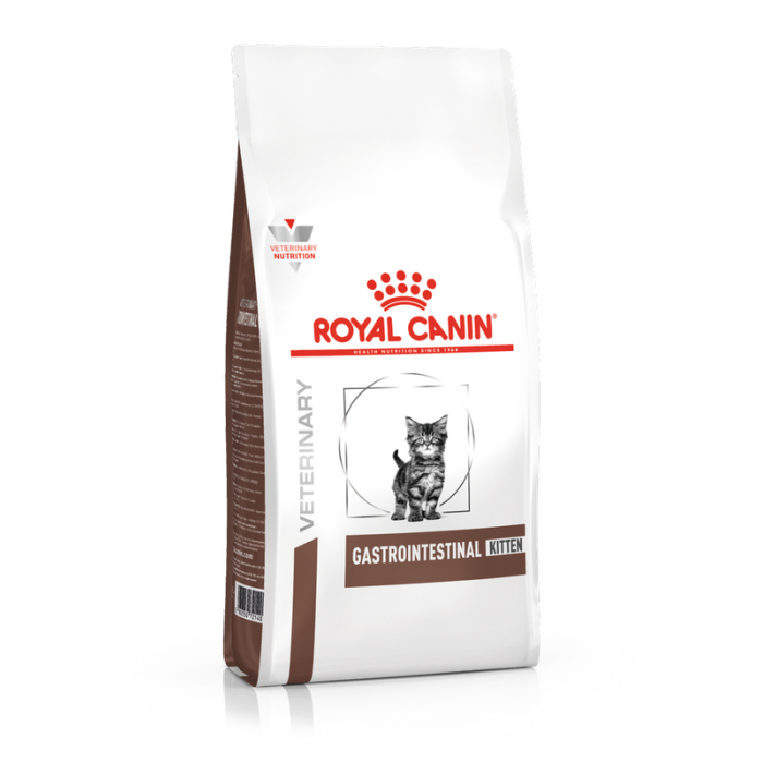 Royal Canin Veterinary Gastrointestinal sausas maistas skirtas jautrų skrandį ir virškinimo sutrikimus turintiems kačiukams, 2 kg