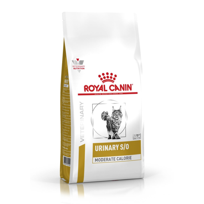 Royal Canin Veterinary Urinary S/O Moderate Calorie sausas dietinis maistas katėms, šlapimo takų ligų profilaktikai, 1,5 kg