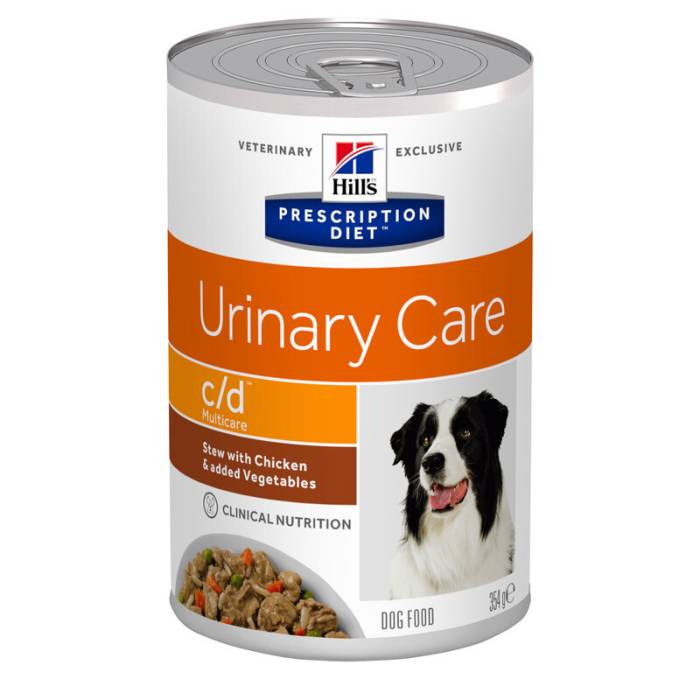 Hill's Prescription Diet Urinary Care c/d Multicare Chicken and Vegetable Stew drėgnas maistas šunims, šlapimo takų sistemos problemoms, 354 g
