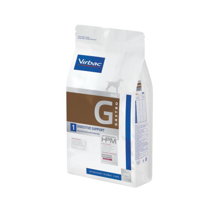 Virbac Veterinary HPM 1 Digestive Support Dog sausas maistas šunims virškinimo sutrikimams atstatyti, 3 kg