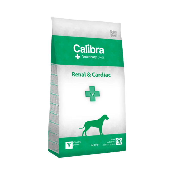 Calibra Veterinary Diets Dog Renal - Cardiac sausas maistas šunims, sergantiems širdies ir inkstų ligomis, 2 kg