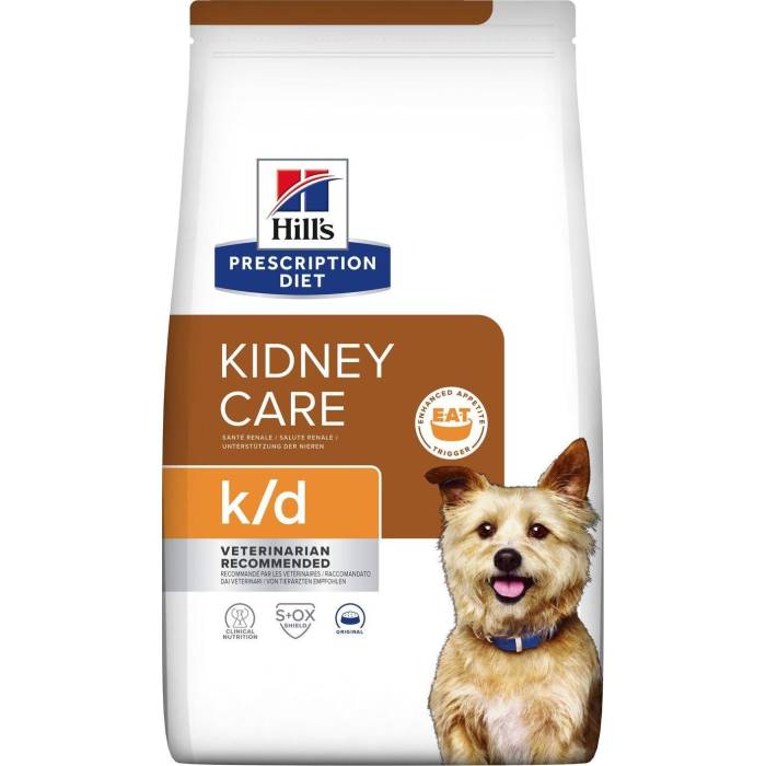 Hill's Prescription Diet Canine Kidney Care k/d Original sausas maistas šunims, sergantiems inkstų ligomis, 3 kg