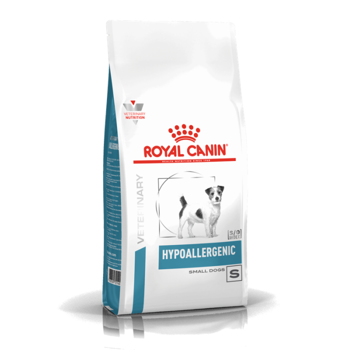 Royal Canin Veterinary Hypoallergenic Small Dog sausas maistas mažų veislių alergiškiems šunims, 1 kg