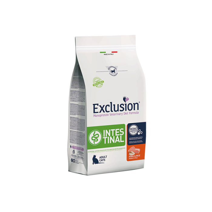 Exclusion Intestinal dietinis sausas maistas virškinimo sutrikimų turinčioms katėms, 1,5 kg