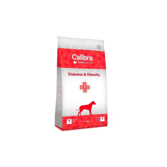 Calibra Veterinary Diets Dog Diabetes - Obesity sausas maistas šunims, cukraus apykaitai reguliuoti, antsvoriui mažinti, 2 kg