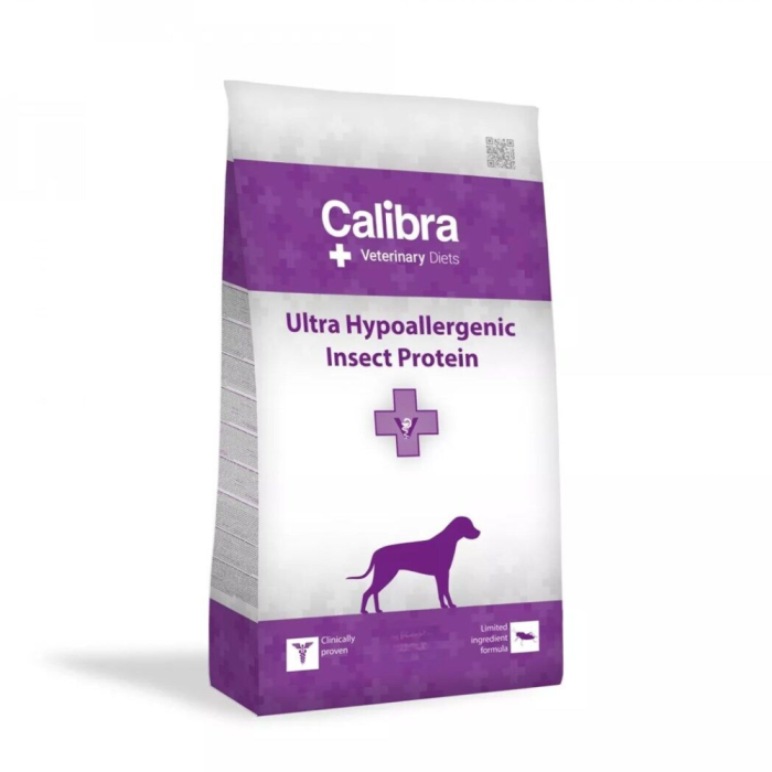 Calibra Veterinary Diets Dog Insect sausas maistas šunims, maistinių medžiagų netoleravimui mažinti, 12 kg