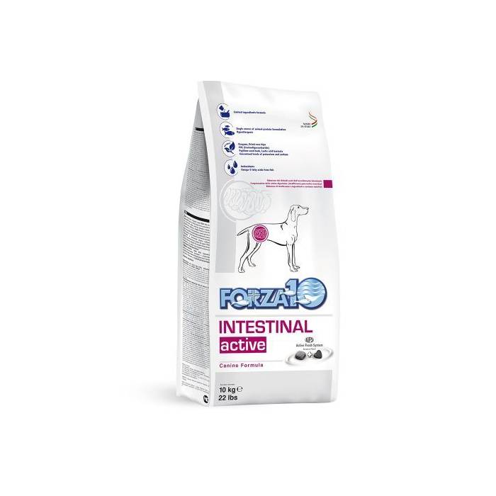 Forza10 Intestinal Active sausas maistas šunims, sergantiems virškinamojo trakto ligomis, 10 kg