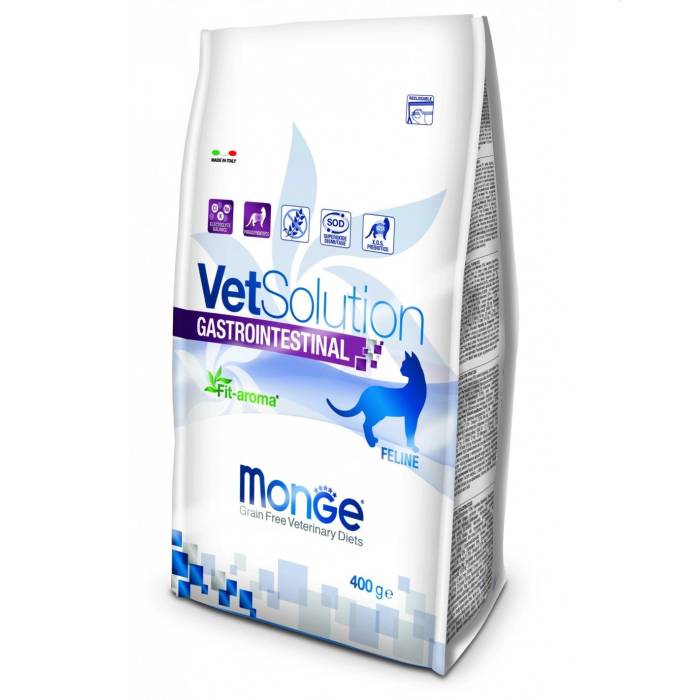 Monge VetSolution Cat Gastrointestinal sausas maistas katėms, skirtas žarnyno absorbcijos sutrikimams mažinti, 400 g