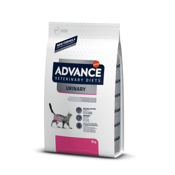 Advance Veterinary Diets Urinary sausas maistas katėms, sergančioms šlapimo takų ligomis, 8 kg