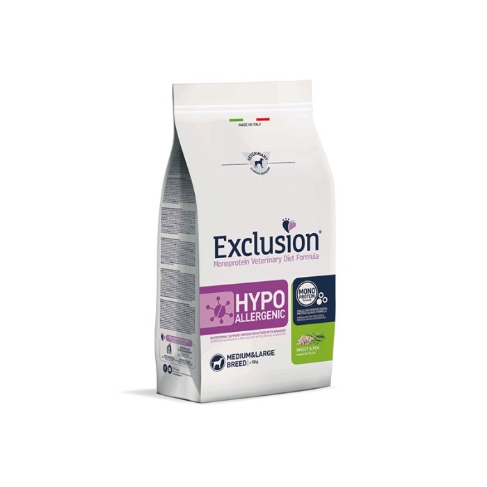 Exclusion Hypoallergenic sausas maistas vidutinių ir didelių veislių šunims su vabzdžių baltymu, M/L, 12 kg